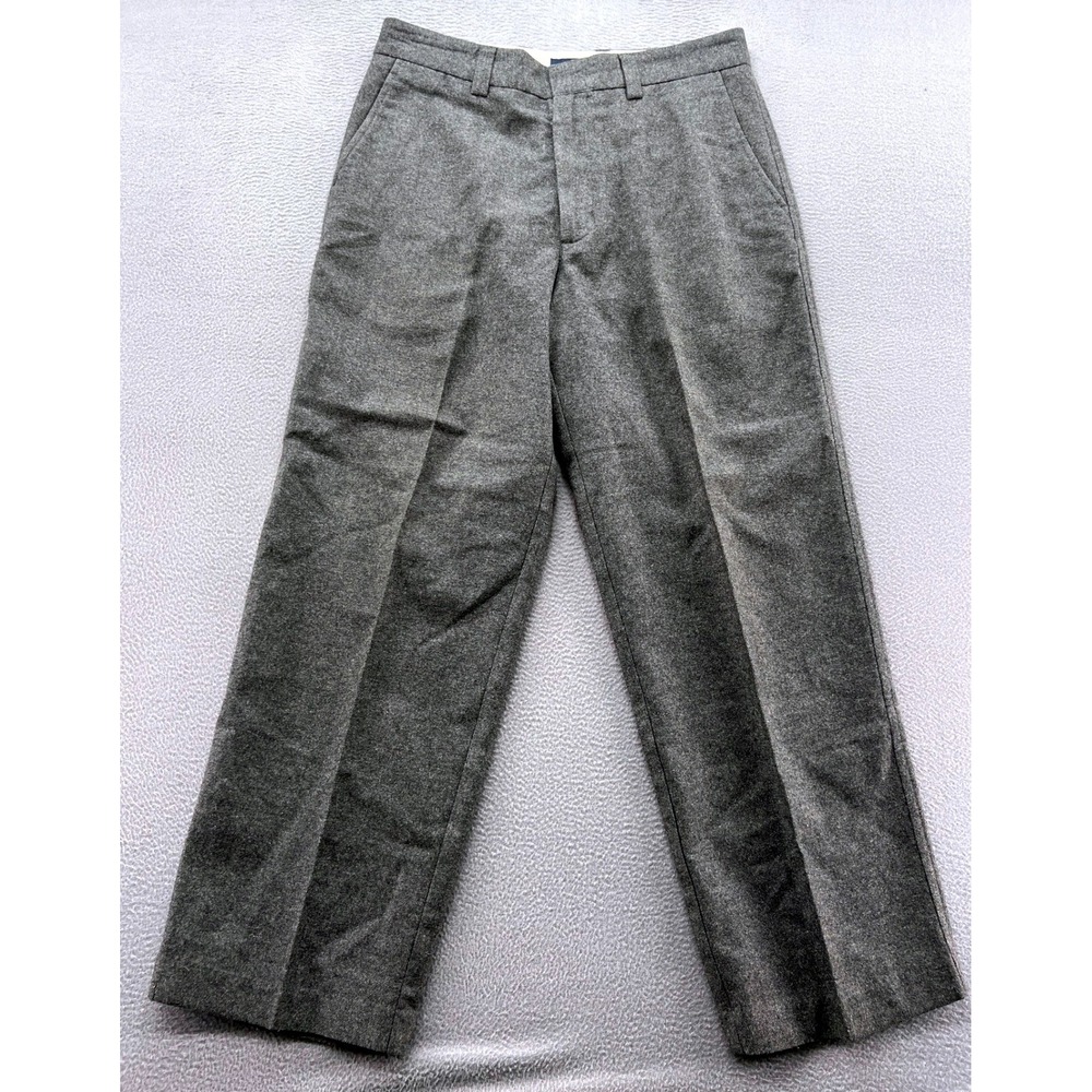 Gap Pants Mens 33x30 Charcoal Gray Wool Blend Straight Leg Dress Trousers